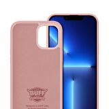 Buff iPhone 13 Pro ile Uyumlu Rubber S Kılıf Pink