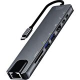 Buff Type C USB 8 In 1 Hub Çoklayıcı Adaptör