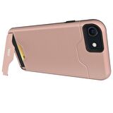Buff iPhone SE 2022 ile Uyumlu Slim Folder Kılıf Rose Gold