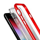 Buff iPhone Se 2022 ile Uyumlu Air Bumper Kılıf Red