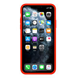 Buff iPhone 11 Pro Max ile Uyumlu Rubber Fit Kılıf Neon Orange