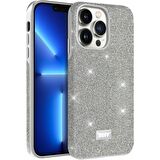 Buff iPhone 13 Pro Diamond Series Kılıf Light Silver
