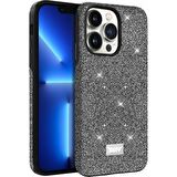 Buff iPhone 13 Diamond Series Kılıf Dark Silver