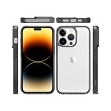 Buff iPhone 14 Pro Air Hybrid Kılıf Smoke Black
