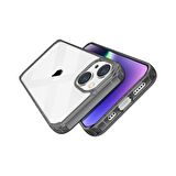 Buff iPhone 14 Plus Air Hybrid Kılıf Smoke Black