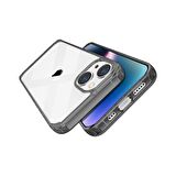 Buff iPhone 14 Air Hybrid Kılıf Smoke Black