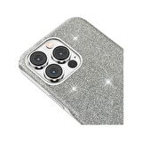 Buff iPhone 14 Pro Diamond Series Kılıf Light Silver