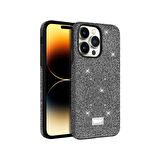 Buff iPhone 14 Pro Diamond Series Kılıf Dark Silver