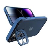 Buff iPhone 14 Pro Max Hybrid Corner Kılıf Mavi