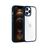 Buff iPhone 12 Pro Max New Air Bumper Kılıf Blue