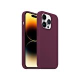 Buff iPhone 14 Pro Rubber Fit Kılıf Plum