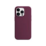 Buff iPhone 14 Pro Rubber Fit Kılıf Plum