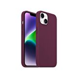 Buff iPhone 14 Plus Rubber Fit Kılıf Plum