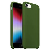 Buff iPhone SE/8/7 ile Uyumlu Rubber Fit Kılıf Military Green