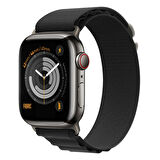 Buff Apple Watch Uyumlu Fabric Band 42/44/45mm Black 