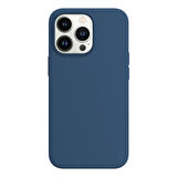 Buff iPhone 14 Pro Rubber S Kılıf Navy Blue