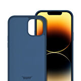 Buff iPhone 14 Pro Rubber S Kılıf Navy Blue