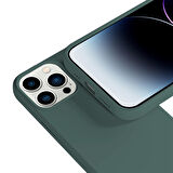 Buff iPhone 14 Pro Max Rubber S Kılıf Dark Green