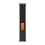 Buff Apple Watch Uyumlu Fabric Loop Kayış 38/40/41mm Black-Orange 