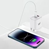 Buff BL69 Type-C To Lightning 3.A 20W 1.2M Data ve Şarj Kablosu