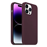 Buff iPhone 14 Pro Max Rubber Fit Kılıf Wine Red