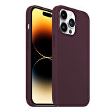 Buff iPhone 14 Pro Rubber Fit Kılıf Wine Red