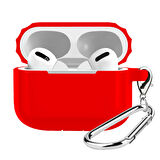 Buff Airpods Pro Rubber Silicone Case Red