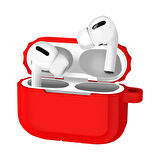 Buff Airpods Pro Rubber Silicone Case Red