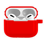 Buff Airpods Pro Rubber Silicone Case Red