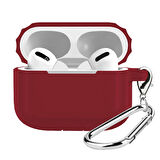 Buff Airpods Pro Rubber Silicone Case Wine Red