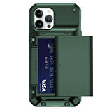 Buff iPhone 14 Pro Slide Armor Kılıf Dark Green