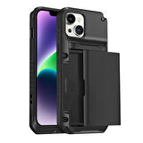 Buff iPhone 14 Plus Slide Armor Kılıf Black