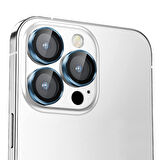 Buff iPhone 14 Pro Max / 14 Pro Kamera Metal Lens Koruyucu Navy Blue