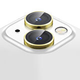Buff iPhone 14 / 14 Plus Camera Metal Lens Protector Gold