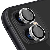 Buff iPhone 11 / 12 / 12 Mini Kamera Metal Lens Koruyucu Silver