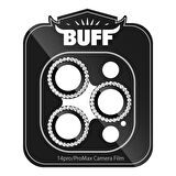 Buff iPhone 14 Pro / 14 Pro Max Diamond Lens Koruyucu Graphite