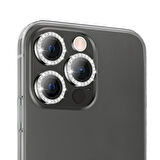 Buff iPhone 14 Pro / 14 Pro Max Diamond Lens Koruyucu Graphite