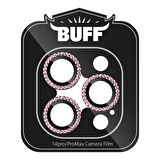 Buff iPhone 14 Pro / 14 Pro Max Diamond Lens Koruyucu Red