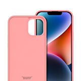 Buff iPhone 14 Rubber S Kılıf Pink