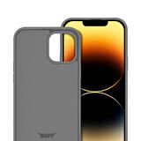 Buff iPhone 14 Pro Rubber S Kılıf Gray