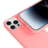 Buff iPhone 14 Pro Max ile Uyumlu Rubber S Kılıf Pink
