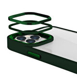 Buff iPhone 15 Pro Max New Air Bumper Kılıf Green