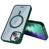 Buff iPhone 15 Plus MagSafe Slim Fit Kılıf Dark Green