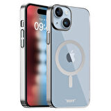 Buff iPhone 15 MagSafe Slim Fit Kılıf Silver