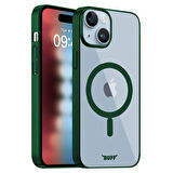 Buff iPhone 15 MagSafe Slim Fit Kılıf Dark Green