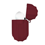 Buff Airpods 3 Rubber Silikon Kılıf Wine Red