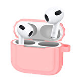 Buff Airpods 3 Rubber Silikon Kılıf Pink