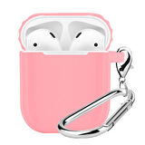 Buff Airpods 2 Rubber Silikon Kılıf Pink