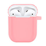 Buff Airpods 2 Rubber Silikon Kılıf Pink