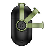 Buff Airpods Pro 2 DjPods Kılıf Black-Dark Green